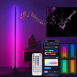 Remote Control LED RGB Corner Floor Lamp Color Changing AC85V-265V