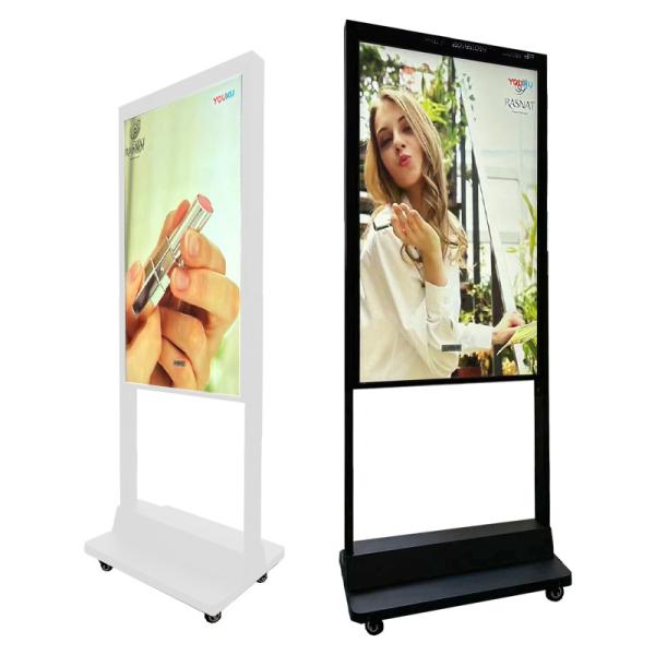 Quality 49" Shop Window Digital Signage Kiosk Double Sided 2500nits And 700nits High Brightness for sale