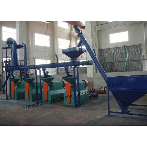Customizable Rubber Powder Making Machine / Waste Tire Recycling Production Line