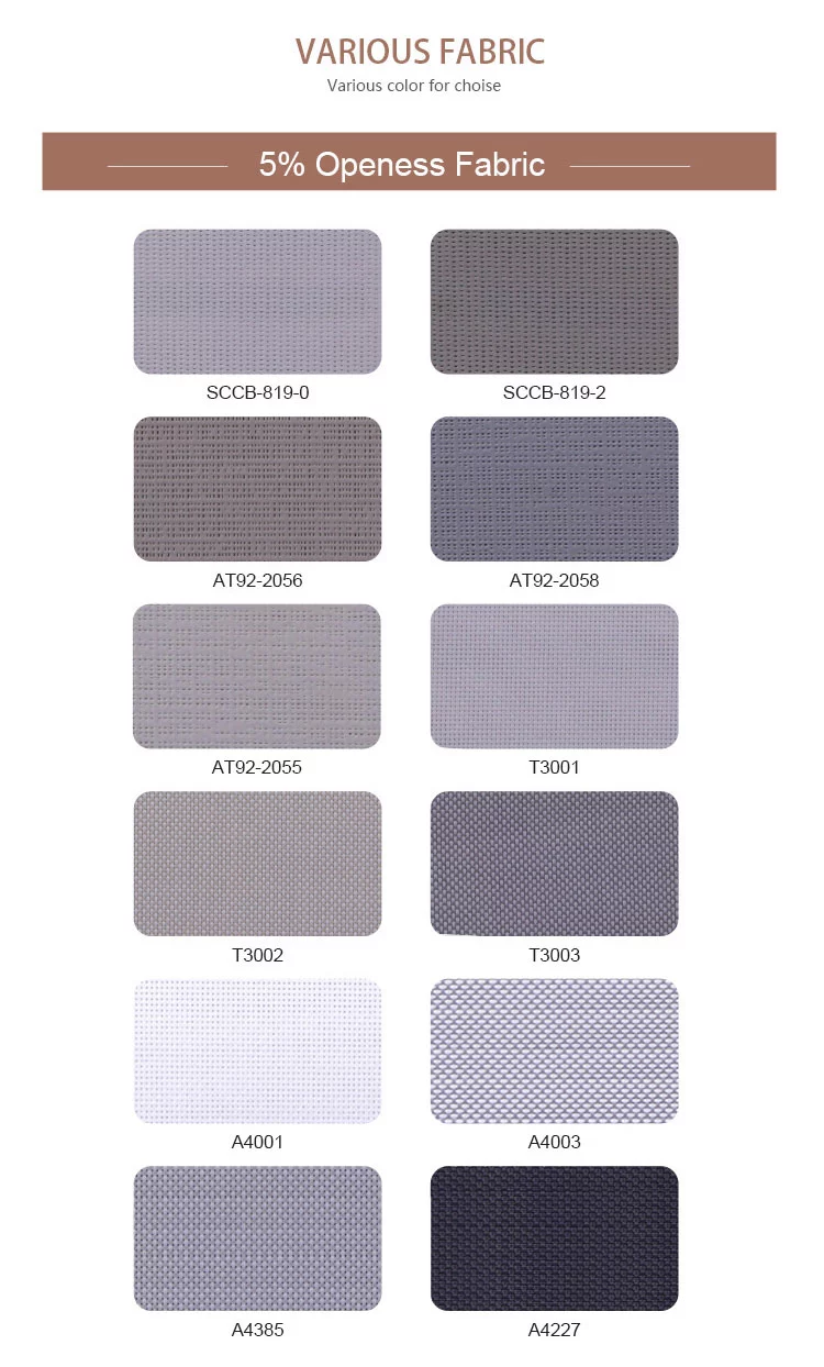 Manual Outdoor Roller Shades Heavy Duty Polyester UV Coating Easy Operation