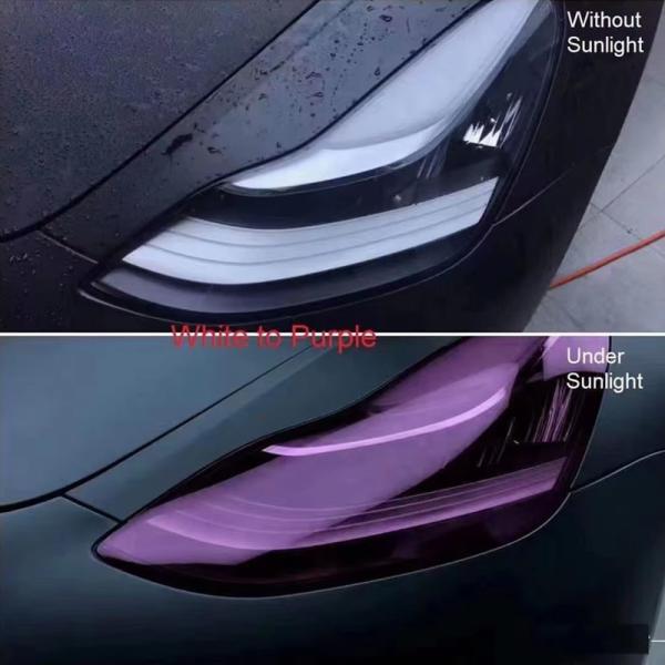 6.5mil 30cm X 15m Warranty 5 Years Car HeadLight Film TPU Photochromic