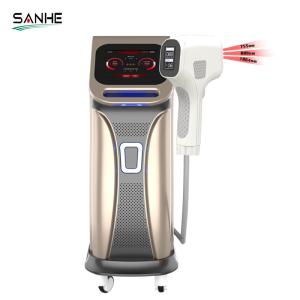 China Vertical 2000w/1200w Triple Wavelength Diode Laser Hair Removal System wholesale