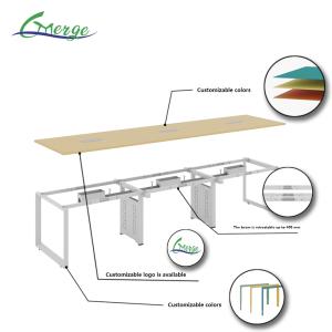 Rectangular Industrial Design Style Office Conference Table for Professional