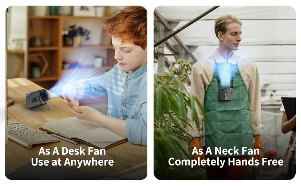Socool Fan 4000mAh Mini Rechargeable Fan Portable Emergency Power Clip Waist Fan