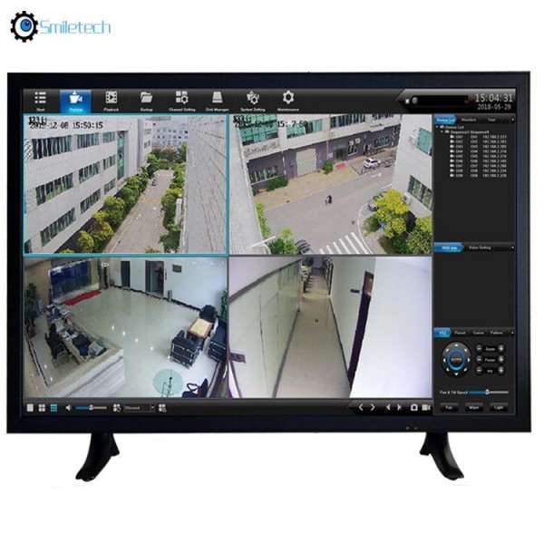 plastic bezel HDMI 32" HD 4K LED monitor CCTV display for surveillance security system
