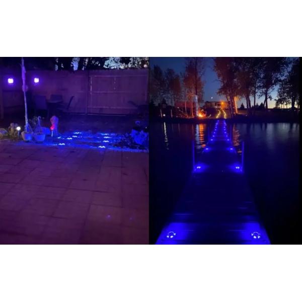 Aluminum Outdoor Solar LED Landscape Dock Light Decorative Solar Deck Light For Garden Lawn