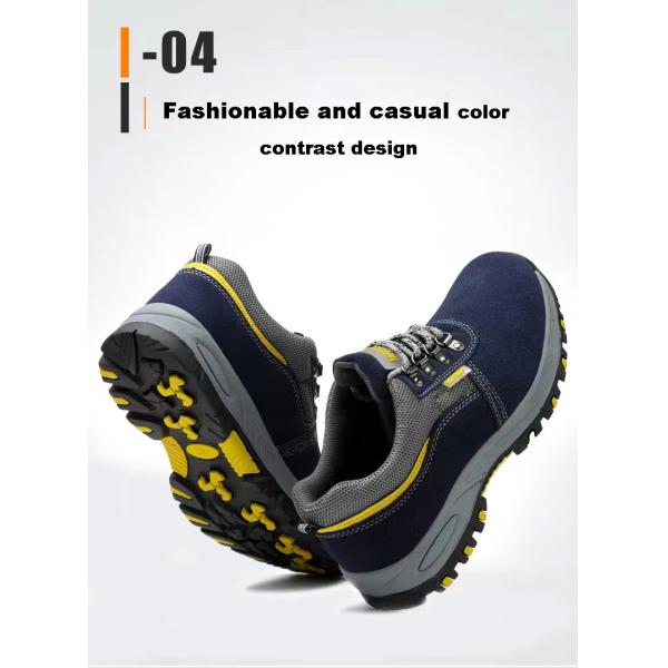 Best-Selling Anti-Odor Leather Anti-Crushing Anti-Puncture Men'S Labor Safety Steel Head Shoes Anti-Slip Labor Protectio