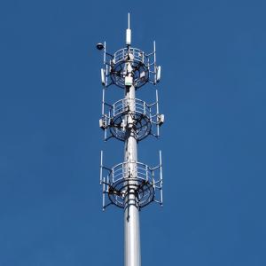 Telecom Poles Polygonal Shape Deflection Calculation And Steel Pole Structure Analysis Report For Q235 Material