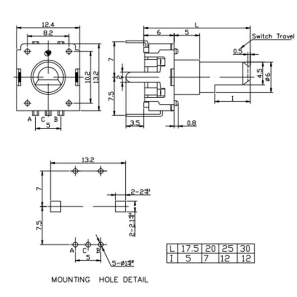 Encoder Switch ,12/24 360° pluses Coding Rotary Encoder,Coded Rotary Switch , Incremental Encoder