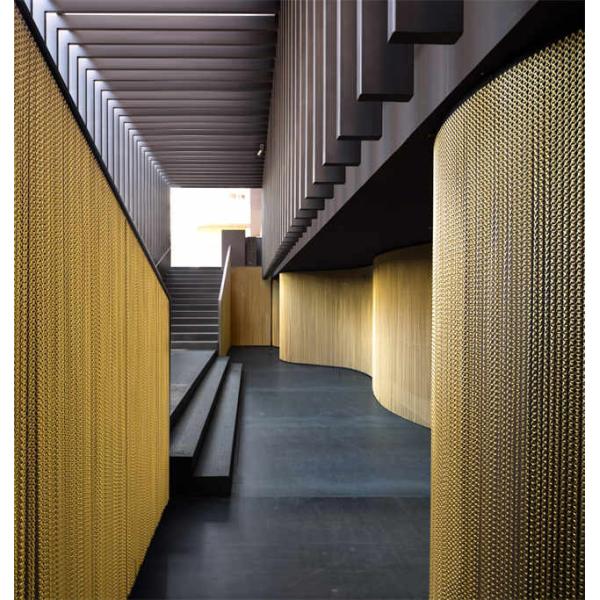 Al Alloy Metal Chain Link Door Fly Curtain Room Divider OEM