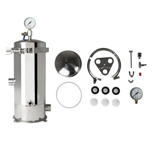 Quality SUS304 / 316 Multi Cartridge Filter Housing Water Industrial Sediment Filter for sale