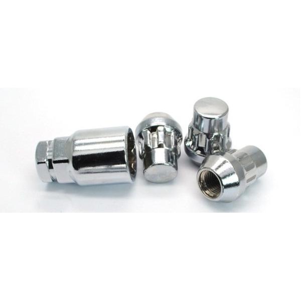 0.4 Kg Nissan Subaru Locking Wheel Nuts Silver Color With Conical Seat