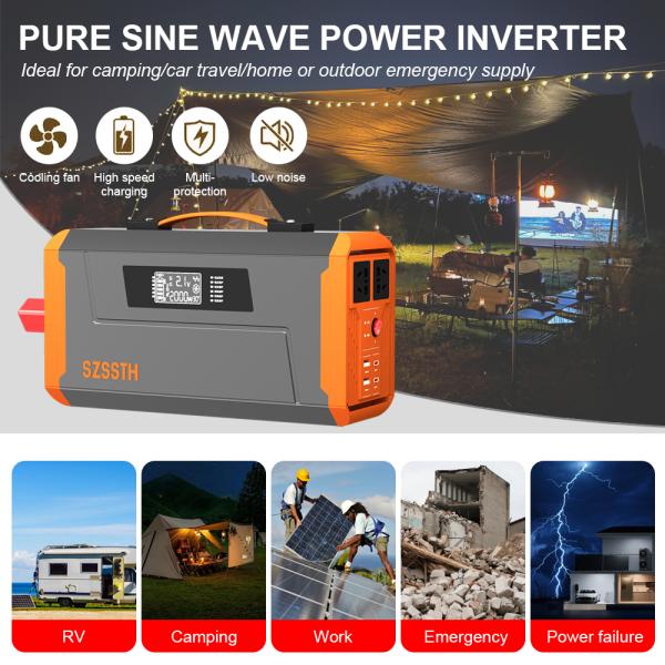 800W 1000w Car Power Inverter Vehicle Inverter 12V 24V 48V 220V DC AC For Camping