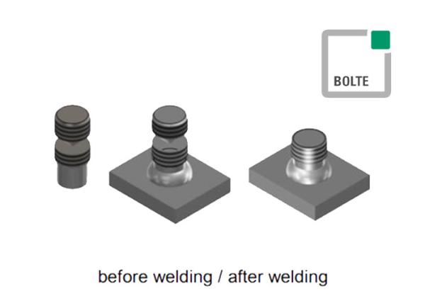 Quality Threaded Knock - Off Drawn Arc Stud , Anti - Skid Weldable Threaded Studs for sale