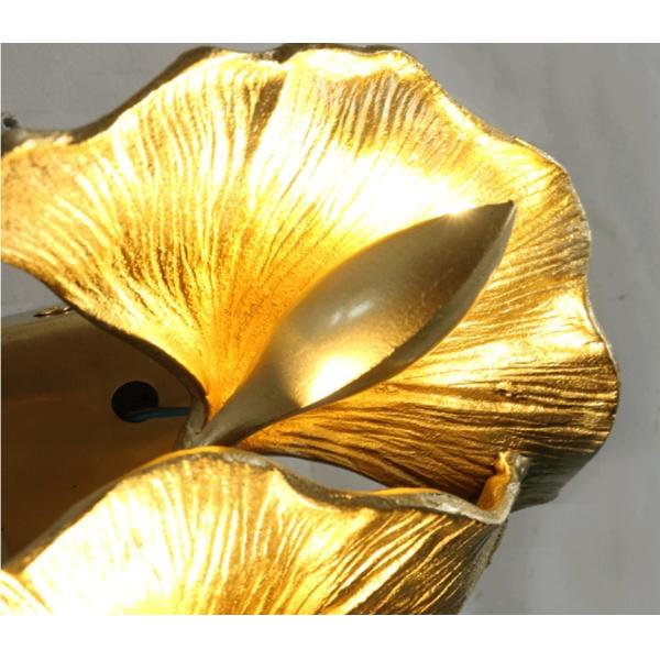 19*35*17cm Brass Indoor Modern Copper Wall Lights G4 5m2 To 10m2