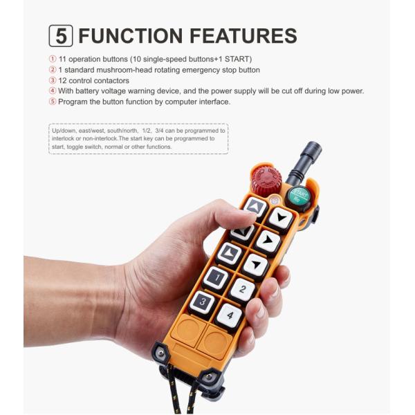 10 Buttons Overhead Crane Remote Control F26-B1 Industrial Radio Remote Control Systems