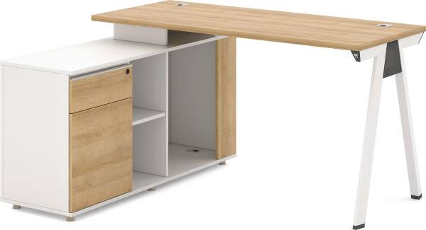 Quality L1400*W600*H750mm Wooden Office Computer Table 1.4M Manager Office Desk for sale