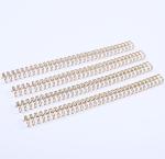 Metal Spiral Book Double Loop Binding 34 Loops Electroplated