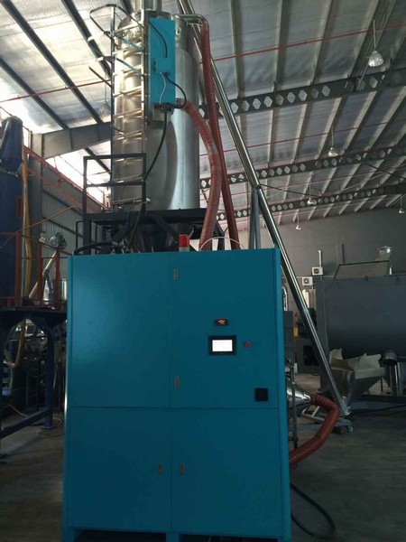 PET TPU Extrusion Crystallizing Dehumidifying Drying System with 100 PPM Moisture Content OTD-1400