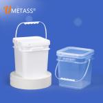 Bulk Sealed Square 5 Gallon Transparent Bucket Food Safe Custom