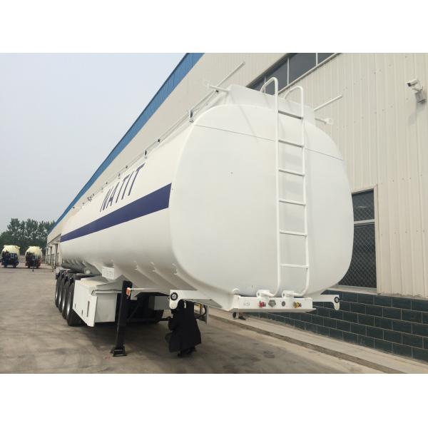 35 Ton 42m³ Stainless Steel Jet Crude Oil Tanker / Fuel Tank Trailer