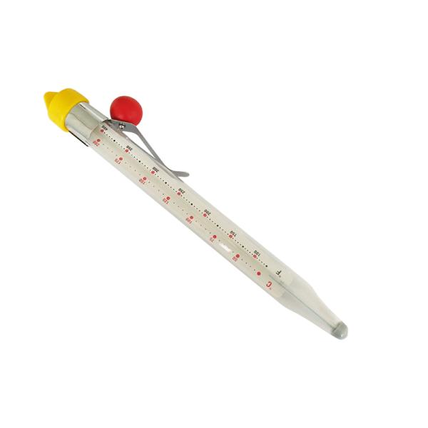 Transparent Glass Candy Deep Fry Thermometer 210mm Length Instant read