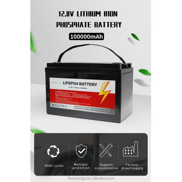 Lithium Ion Deep Cycle Lifepo4 Battery 12v 7Ah 50Ah 60Ah 80Ah 100ah 200Ah Solar Battery Pack