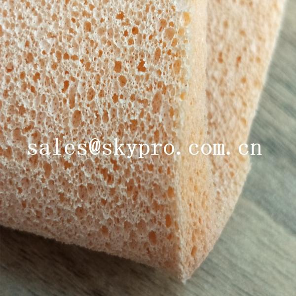 Customized Closed Cell Sponge Molded Rubber Products , High Reliability Sponge Rubber Sheet