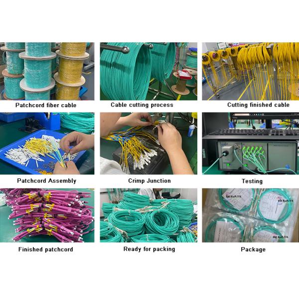 SM LSZH 2.0mm Fiber Optic Patch Cords SC UPC To SC APC Simplex Patch Cord