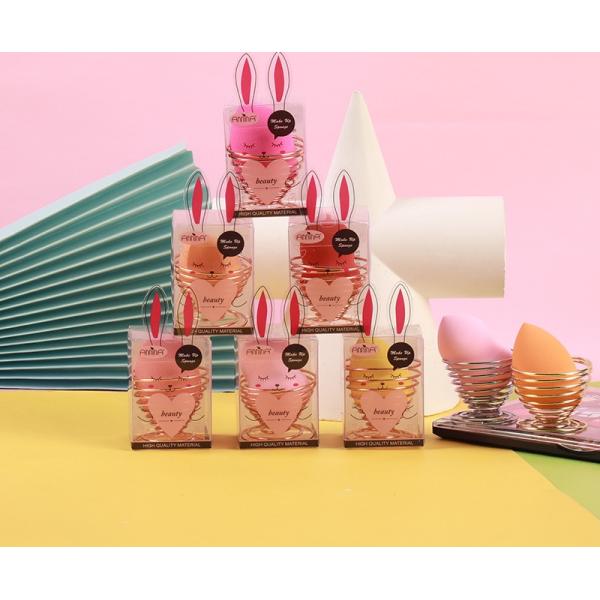 ODM Non Latex Face Powder Sponge Pink Purple Gourd Beauty Blender