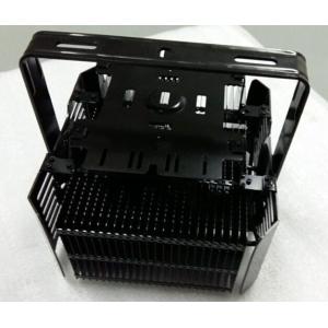China Black LED Lighting Aluminum Heat Sink Extrusions 320W Anodized Surface wholesale