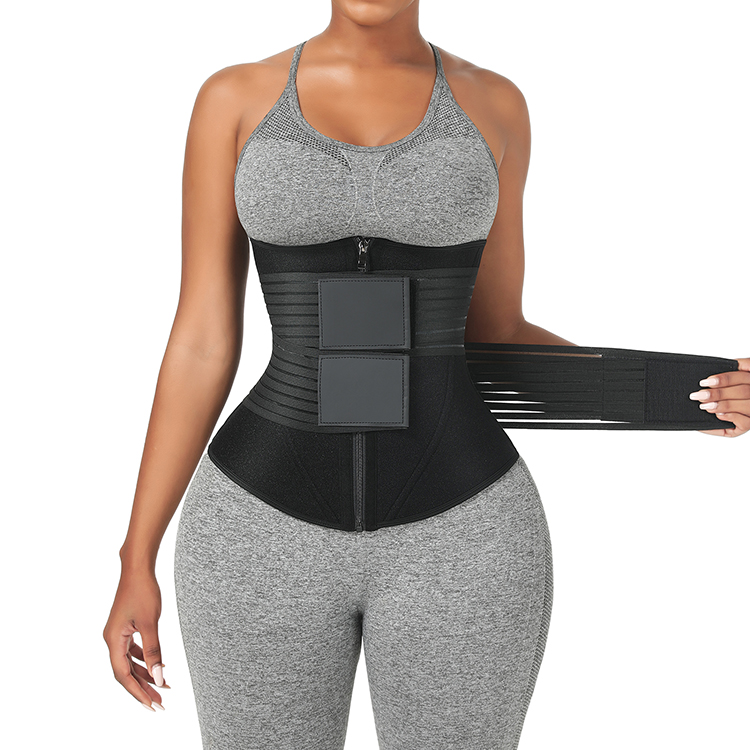High Waist Sport Slimming Sauna Neoprene Waist Trainer Corset HEXIN Private Label Now