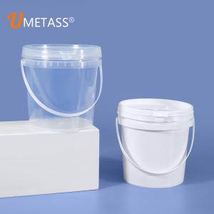 China Transparent 1L Food Grade Square Plastic Container Bucket with Seal Lid Sample Supplied wholesale
