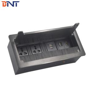 Customized USB charging cable grommet computer tabletop socket box with with bottom weld connector