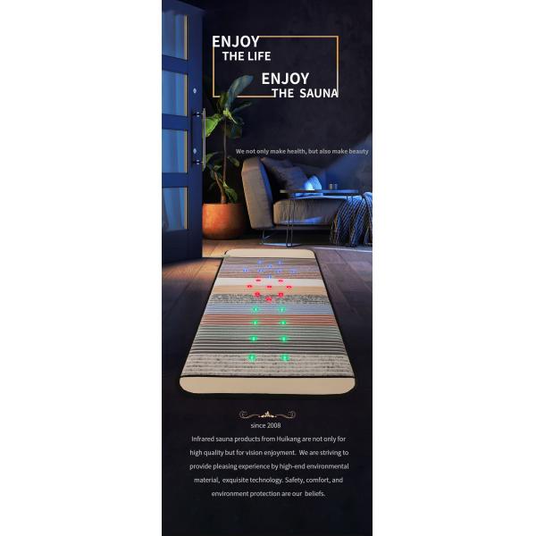 Far Infrared Rainbow Mat for Pain Relief 180*70/190*80 cm and 12-30 Photon Lights