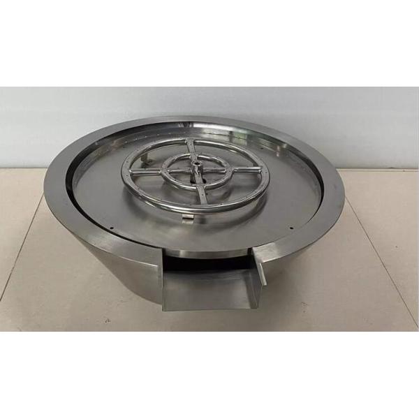 Swimming Pool Decorative Gas Round Stainless Steel Fire and Water Bowl
