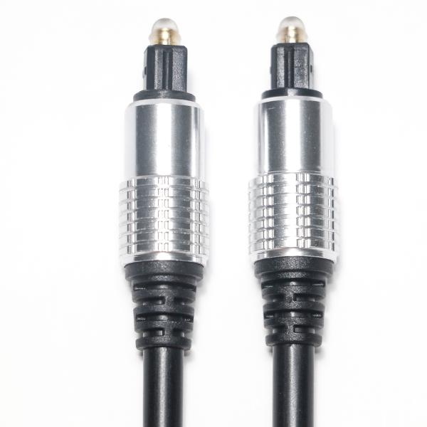 Quality Toslink Audio Cable Black PVC OD5.0 Aluminum Shell Plated Gold Ports HiFi Sound Factory Outlet For Amplifier Soundbar for sale