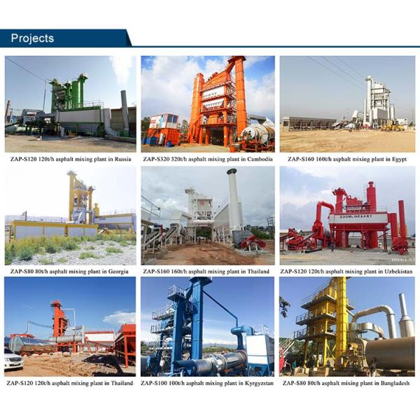 120tph Asphalt Batch Mix Plant / Bitumen Laying Plants 12 Months Warranty