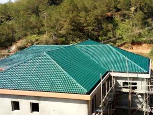 1050mm width Acoustic Corrugated Pvc Roofing Sheets For Villa / Hotel