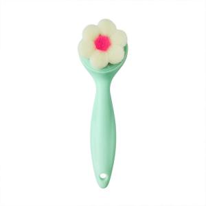 Soft Bristle Portable Facial Cleansing Brush Plastic Handle
