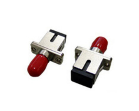 Female Hybrid SC ST SGS Fiber Optic Receptacle