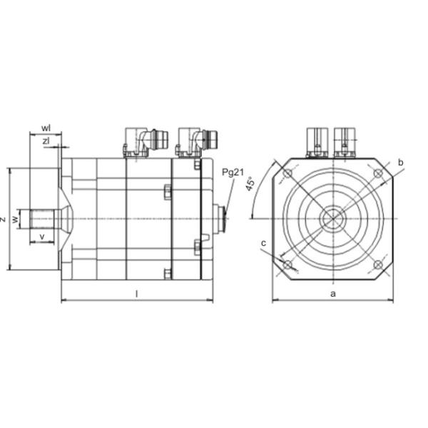 KUKA Motor 3.5 kW Specifications High Response Speed Stability