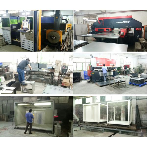 Floor Mount 17U RAL 7035 Weatherproof Rack Enclosure