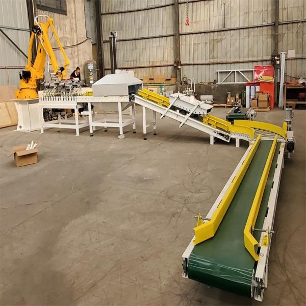 China Warehouse Robotic Arm Palletizer 4 Axis Robotic Case Palletizing wholesale
