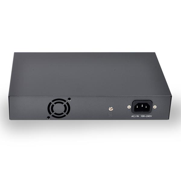 16-port Gigabit switch IEEE 802.3af/a standard 250W power backplane bandwidth 52 Gbps uplink port POE switch