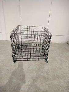 China Dump Wire Grid Bin with Locked Casters wholesale