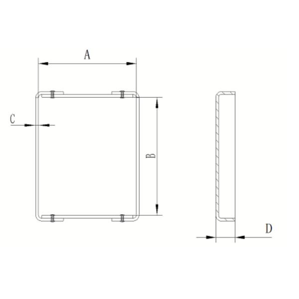 Custom Riveted Molybdenum Lanthanum Boat Corrosion Resistance Creep Resistance Moly Boat Evaporation Boat MoLa Boat