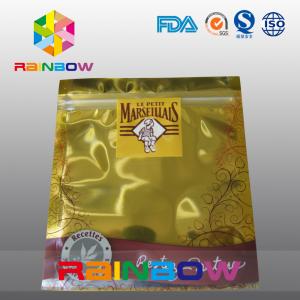China Gold Aluminum Foil Anti Static Bag Zipper Pouch Packing For Electronic Products wholesale