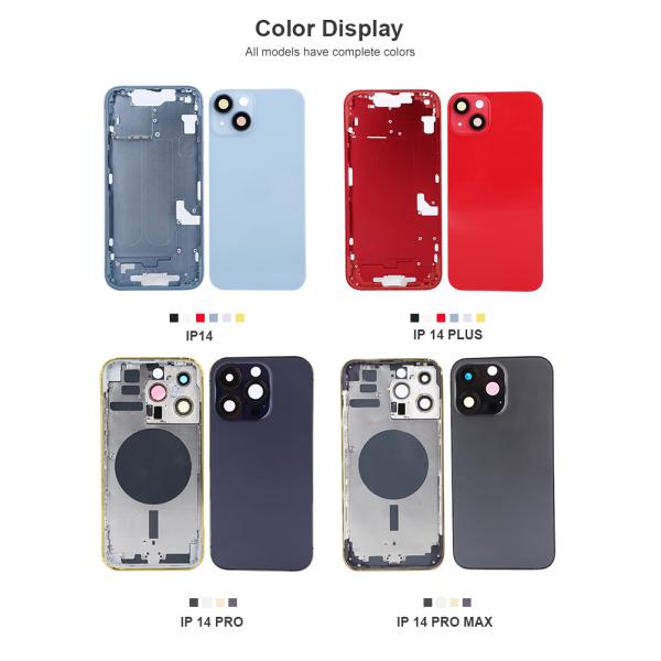 IPhone 14plus 14pro 14promax Cell Phone Housing IMEI Battery Mobile Cover Replacement