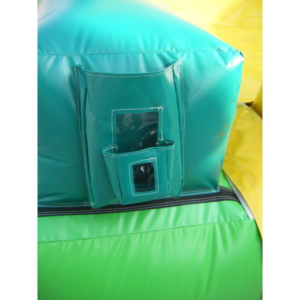 Cartoon Obstacle Course Inflatable Sports Games With Tunnel N Climbing Wall